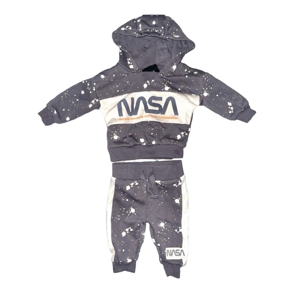 NASA X Primark Baby Hoodie Jogger Set Size 0-3 Months‎